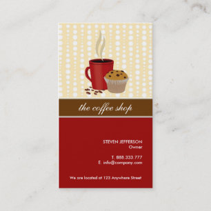 Coffee Shop & Bakery Business Cards
