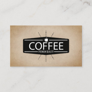 Coffee Shop Barista Business Card