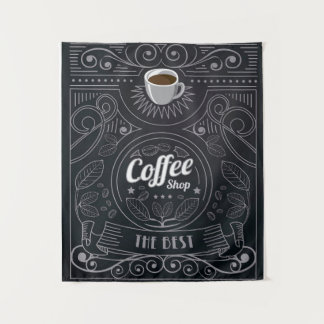 Coffee Shop Blanket Tapestry