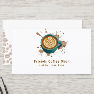 Coffee Shop Business Card   Printable Design