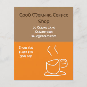 Coffee Shop cafe advertisement Flyer
