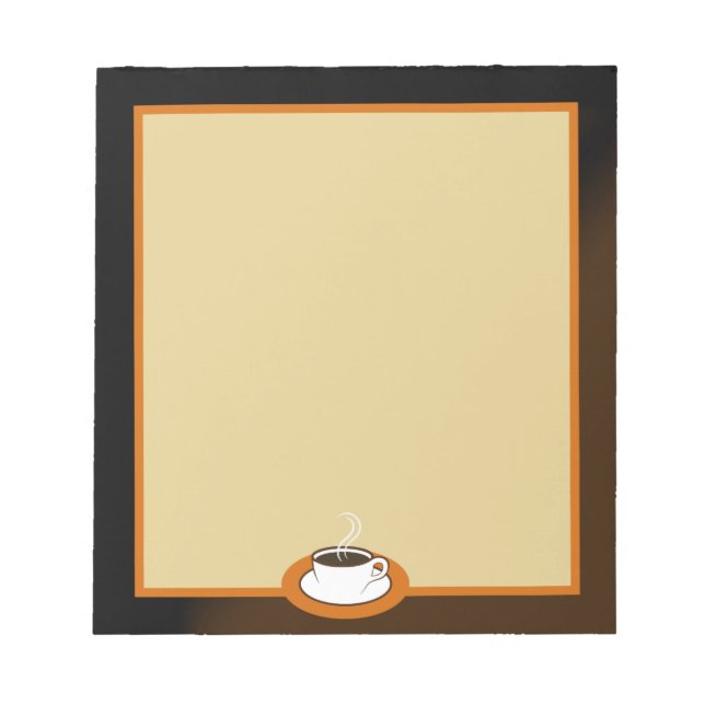 Coffee Shop Coffee Cup Cafe Writing Pads Note Pads (Front)