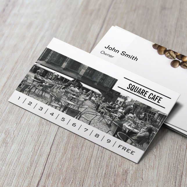 Coffee Shop Custom Photo Banner Loyalty Card (Creator Uploaded)