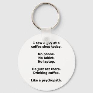 Coffee Shop Keychain