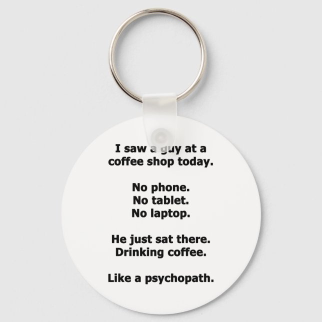 Coffee Shop Keychain (Front)