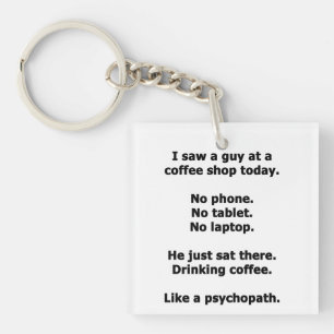 Coffee Shop Keychain