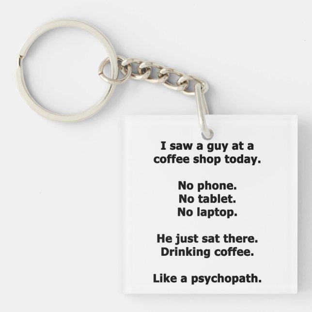 Coffee Shop Keychain (Front)