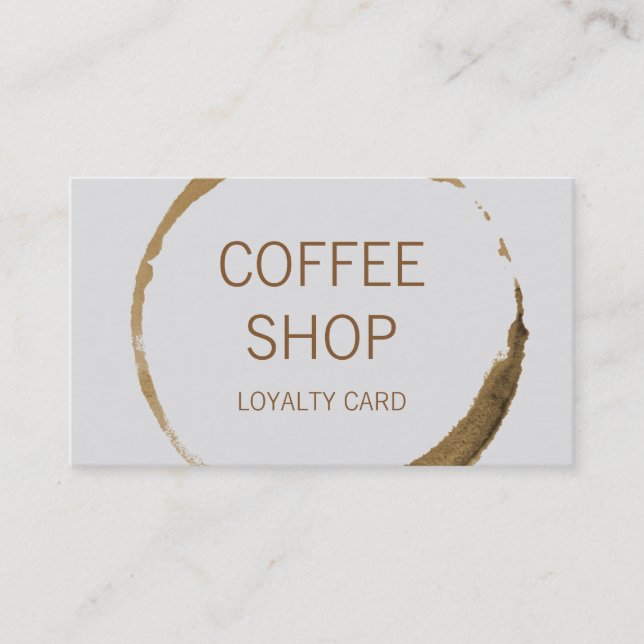 Coffee Shop Loyalty Card (Front)