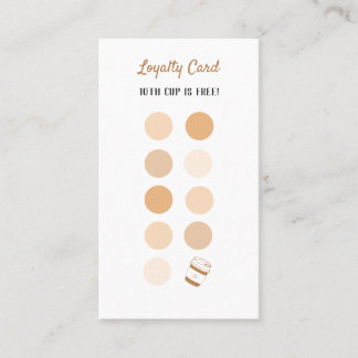 Coffee Shop Loyalty Card, Loyalty Card Coffee