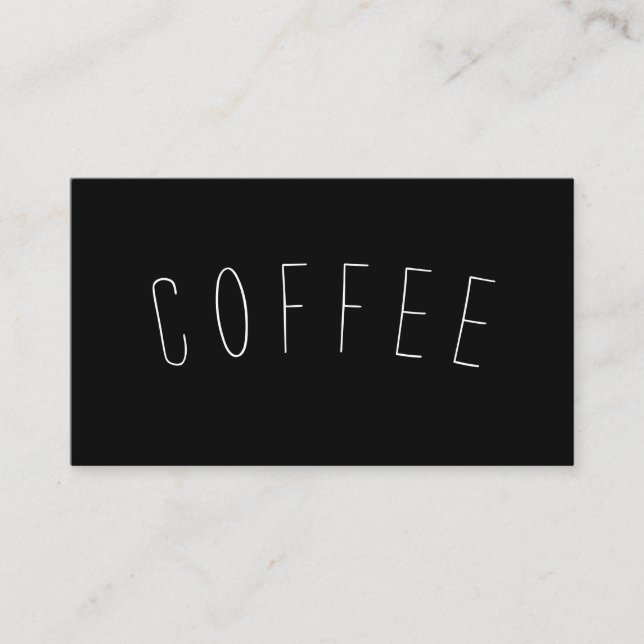 Coffee Shop Loyalty Simple Curve Punch (Front)