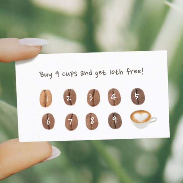 Coffee Shop Minimalist Loyalty Punch (Creator Uploaded)