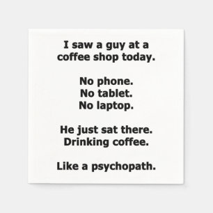Coffee Shop Napkin