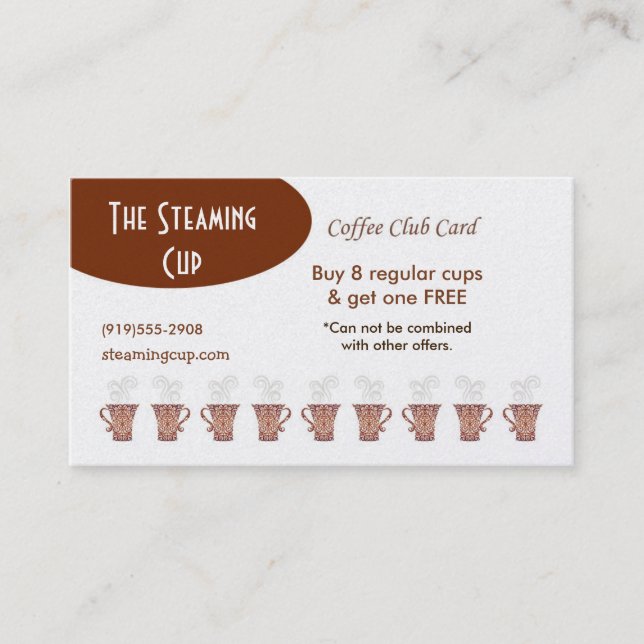 Coffee Shop Punch Card (Front)