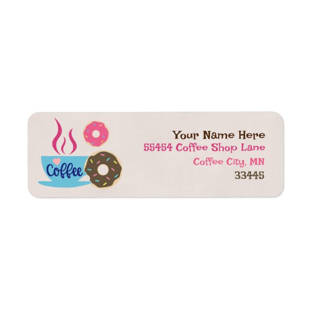 Coffee Shop RETURN ADDRESS (Front)