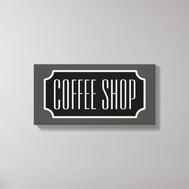Coffee Shop Sign Canvas (Front)