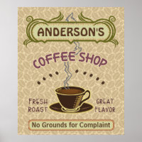 Coffee Shop with Cup Create Your Own Personalized