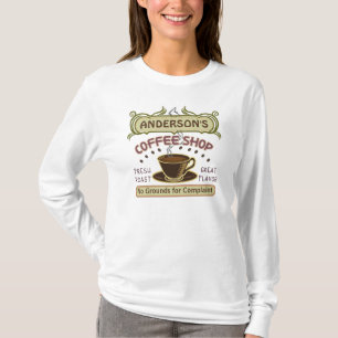 Coffee Shop with Cup Create Your Own Personalized T-Shirt