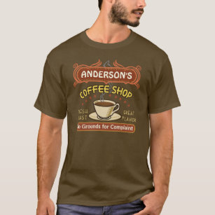 Coffee Shop with Mug Create Your Own Personalized T-Shirt