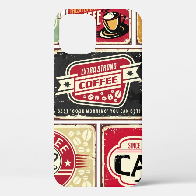 Coffee signs and labels collection. Retro and vint Case-Mate iPhone Case (Back)
