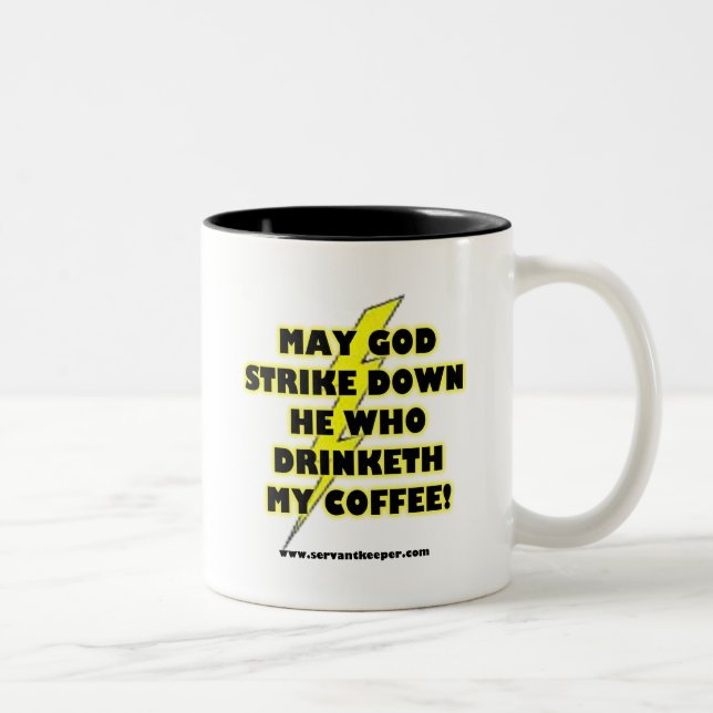 COFFEE SINS Two-Tone COFFEE MUG (Right)