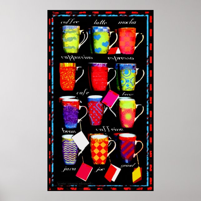 Coffee Slang Mug Art poster (Front)
