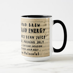 COFFEE SLANG NAMES FOR COFFEE ON EPHEMERA OLD DEED MUG