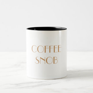 COFFEE SNOB Mub Two-Tone Coffee Mug