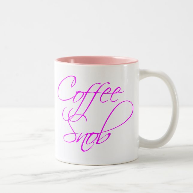 Coffee Snob Two-Tone Coffee Mug (Right)