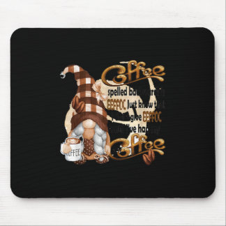 Coffee Spelled Backwards Is Eeffoc Funny Lover Gno Mouse Pad