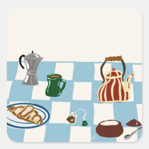 coffee  square sticker