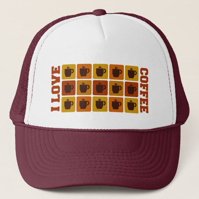 Coffee Squares hat (Front)