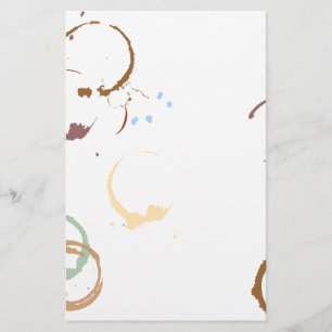 Coffee Stain Grungy Stationery