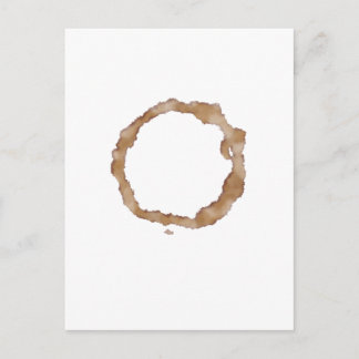Coffee Stain Pattern Postcard