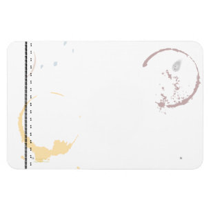 Coffee Stain Typeart Grunge Pattern Magnet