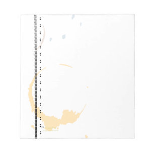 Coffee Stain Typeart Grunge Pattern Notepad