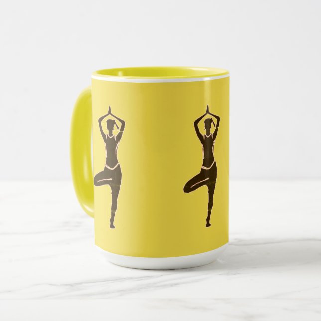 Coffee Stand Yoga Mug (Front Left)