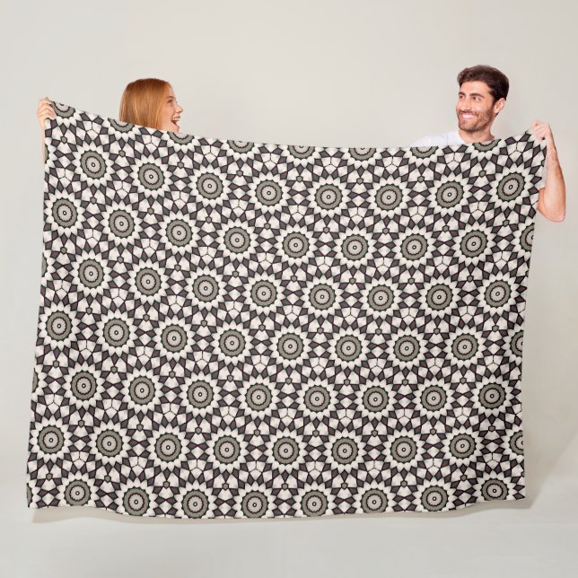 Coffee Star Fleece Blanket (In Situ)