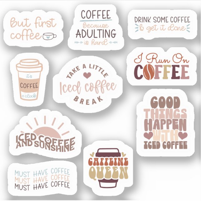 Coffee Sticker Set (Front)