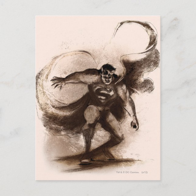 Coffee Superman Postcard (Front)