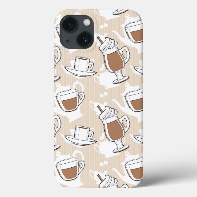 Coffee, sweet pattern Case-Mate iPhone case (Back)