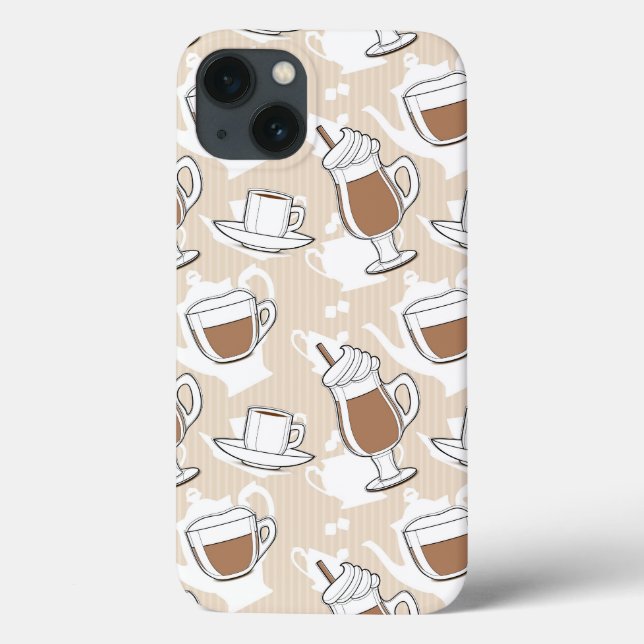 Coffee, sweet pattern Case-Mate iPhone case (Back)