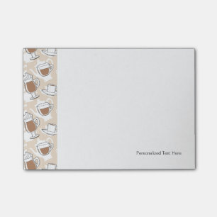 Coffee, sweet pattern post-it notes