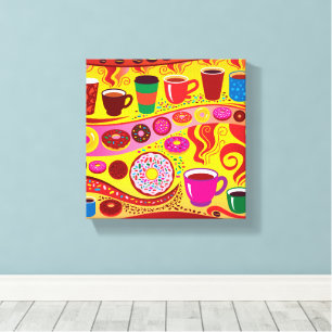 Coffee Swirl and Sugar Rush Canvas Print