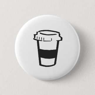 Coffee Take Away 2 Inch Round Button