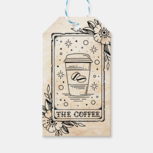 Coffee Tarot Card Gift Tags