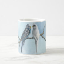 Coffee Tea Hot Cocoa Mug Parakeets Budgie Bird Cup