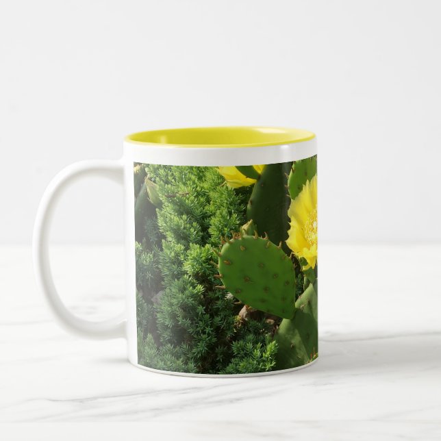 Coffee/Tea Mug with Prickly Pear picture (Left)