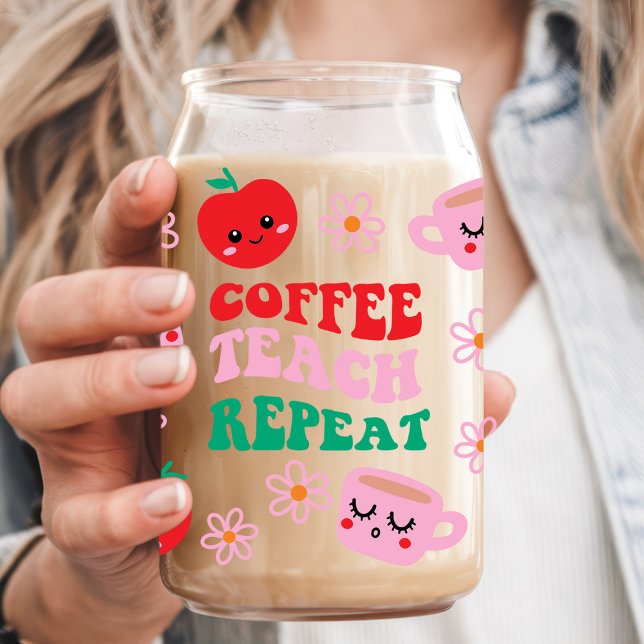 Coffee Teach Repeat Enseignant Apple (Créateur téléchargé)