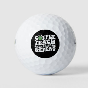 Coffee Teach Shenanigans Repeat Disco Ball Teacher
