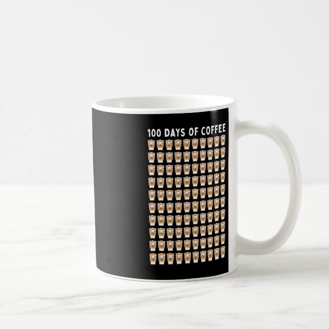 Coffee Teacher 100 Coffee Cups 100th Day School  (Right)